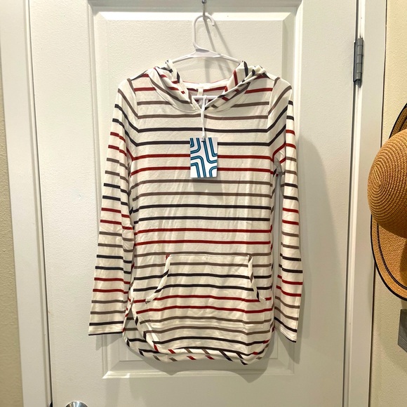 NEW… MARKET & SPRUCE Milania French Terry Curved Hem Hoodie - Picture 2 of 5